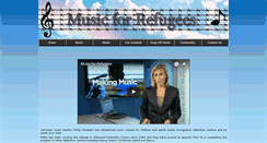 Desktop Screenshot of musicforrefugees.org